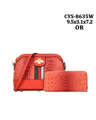CYS-8635W OR CROCO LEATHER WITH WALLET
