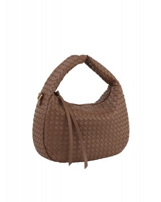 DE-0758 ST WOVEN HOBO CROSSBODY BAG