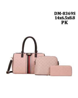 DM-8369S PK 3PC BEE SATCHEL WITH WALLET