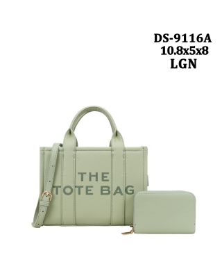 DS-9116A LGN TOTE BAG WITH WALLET