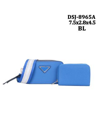 DSJ-8965K BL CROSBODY BAG WITH CARD HOLD
