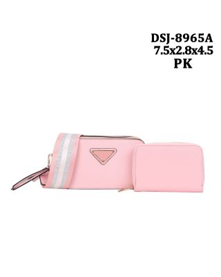 DSJ-8965K PK CROSBODY BAG WITH CARD HOLD