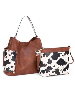 EE95037C2 BR/COW COW HOBOBAG