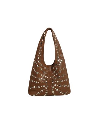 EWB182BR STUD HOBO BAG