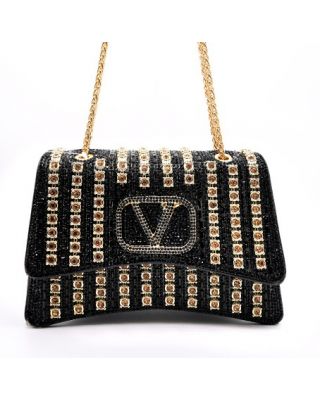 EX104BK  BLING EVENNING BAG