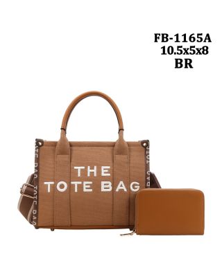 FB-1165A BR DESIGNER THE TOTE BAG WITH WALLET