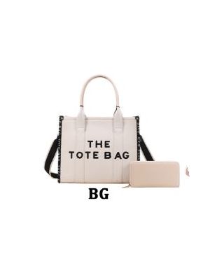 FB-1176W BG DESIGNER THE TOTE BAG WITH WALLET