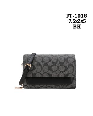 FT-1019 BK MONO GLAM CROSS BODY BAG