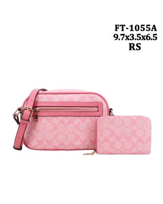 FT-1055A RS MONO GLAM CROSS BODY BAG WITH WALLET