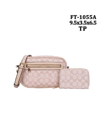 FT-1055A TP MONO GLAM CROSS BODY BAG WITH WALLET