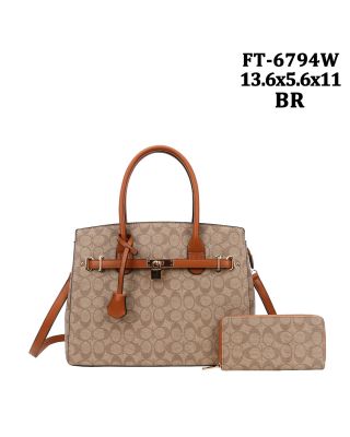 FT-6794W BR WITH MONOGRAM WITH WALLET