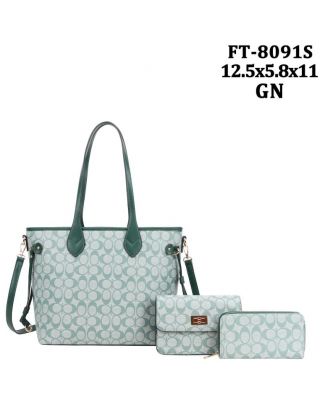 FT-8091S GN MONO GLAM 3PC SETS