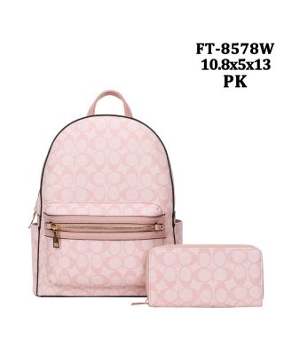 FT-8578W PK DESINER BAGPACK WITH WALLET