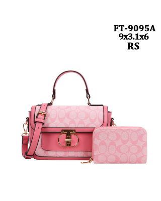 FT-9095A RS MONOGRAM CROSSDODY BAG WITH WALLET
