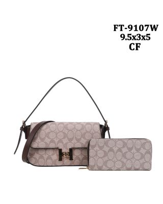 FT-9107W CF CROSBODY MONOGLAM WITH WALLET