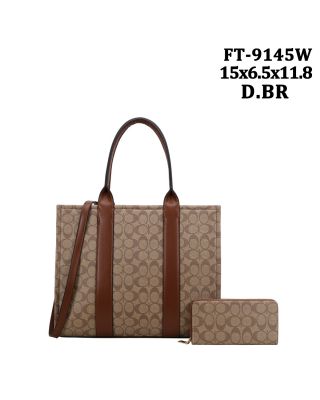 FT-9145W BR DESIGNER MONOGLAM WITH WALLET