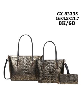 GX-8233S BK/SL DESIGNER 2 HANDBAG AND WALLET
