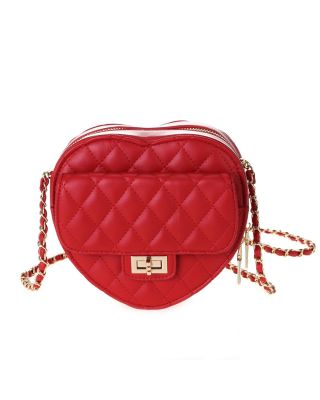 HD3898 RD HEART CROSS BODY BAG