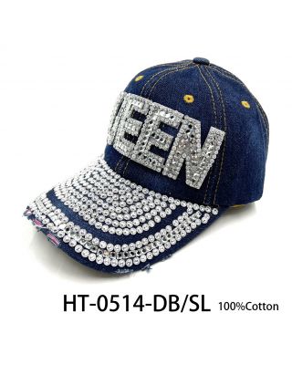 HT-0514 DB/SL BASEBALL HAT QUEEN 