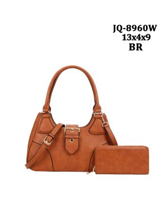 JQ-8960W BR HOBO BAG WITH WALLET
