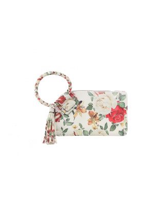 JY-0411FW WT FLORAL CLUCH