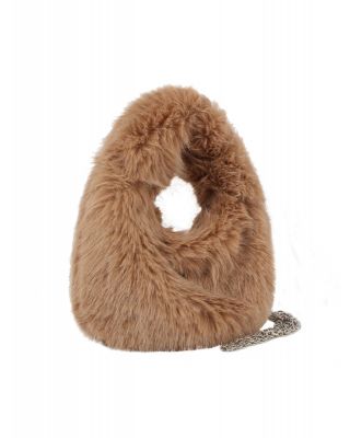 JY-0554-M TP FUR CROSBODY BAG