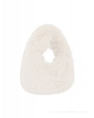 JY-0554-M WT FUR CROSBODY BAG