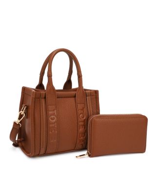KMS-5398 BR TOTE BAG WITH WALLET