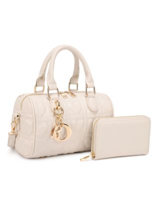 KMS-5401 BTM  QUILT CROSS BODY BAG WITH WALLET