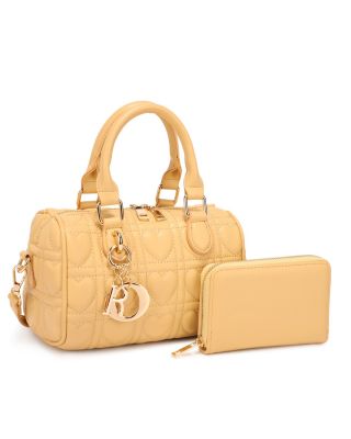 KMS-5401 BYL QUILT CROSS BODY BAG WITH WALLET