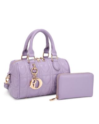 KMS-5401 VT  QUILT CROSS BODY BAG WITH WALLET
