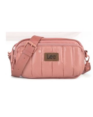 LEE49-003 PK LEE Quilted Puffer Crossbody Bag