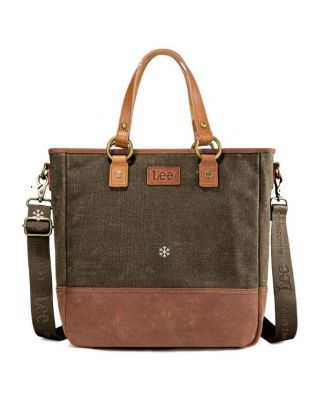 LEE51-004 LEE GN Denim Waxed Canvas Tote/Shoulder Bag/Crossbody