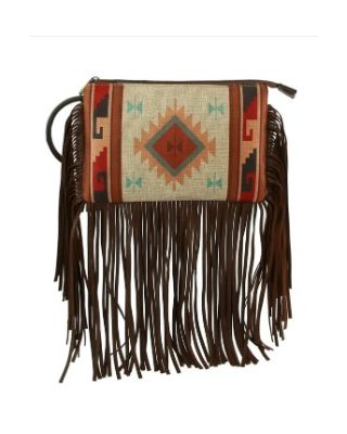 LHU446 ST Aztec Ring Handle CLUCH BAG
