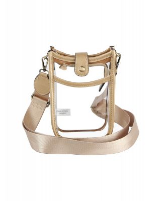 LQ280 GD CLEAR CROSBODY BAG