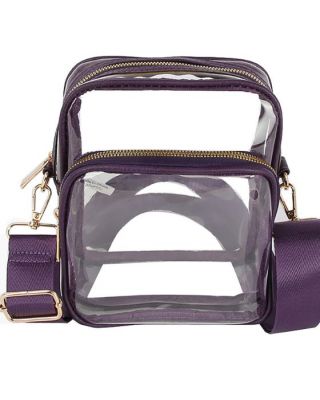 LQ287-PP CLEAR FUAX VEGAN LEATHER WITH GUITAR STRAP