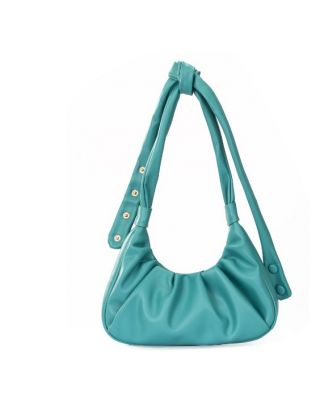 MC-1010 TQ Milan Chiva Ruched Hobo/Shoulder Bag