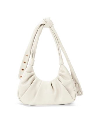 MC-1010 WT Milan Chiva Ruched Hobo/Shoulder Bag