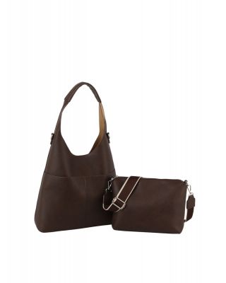 ME-0028-M CF DESIGNER 2PC HOBO BAG