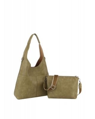 ME-0028-M SG DESIGNER 2PC HOBO BAG