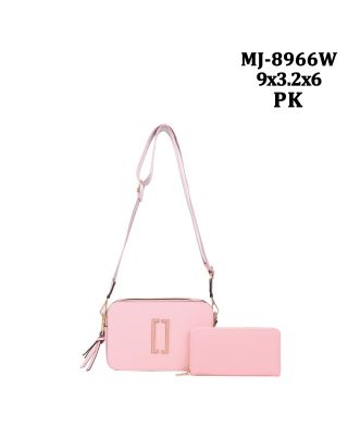 MJ-8966W PK DESIGNER CROSBODY WITH WALLET