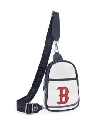 MLB-BB30-001 MLB BL Boston Red Sox Clear Mini Sling Stadium Bag