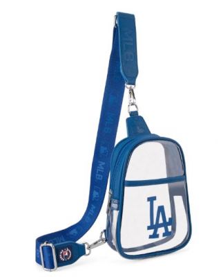 MLB-LA30-001 BL MLB Los Angeles Dodgers Clear Mini Sling Stadium Bag