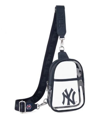 MLB-NY30-001 BL MLB New York Yankees Clear Mini Sling Stadium Bag