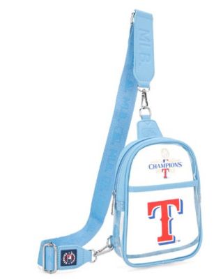 MLB-TB30-001 JN MLB Texas Rangers Clear Mini Sling Stadium Bag