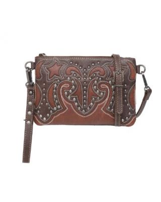 MW1055-181 CF  Montana West Embroidered Collection Clutch/Crossbody