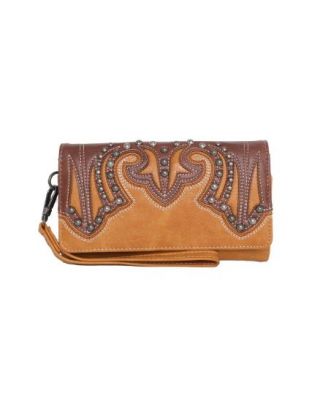 MW1055-W010 BR Montana West Embroidered Collection Wallet