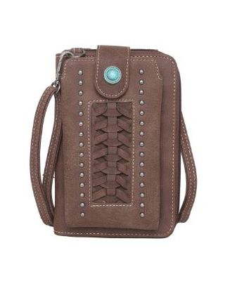 MW1057-183 CF  Montana West Whipstitch Collection Phone Wallet/Crossbody