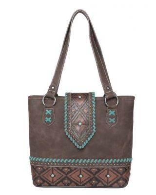 MW1064G-8317 CF  Montana West Aztec Collection Concealed Carry Tote