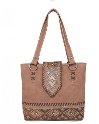 MW1064G-8317 BR  Montana West Aztec Collection Concealed Carry Tote